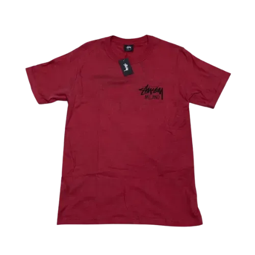 Camiseta Stussy Stock Milano Bordeaux