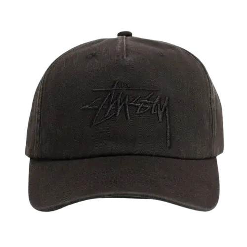 Boné Stussy Mid-Depth Big Stock Snapback Black