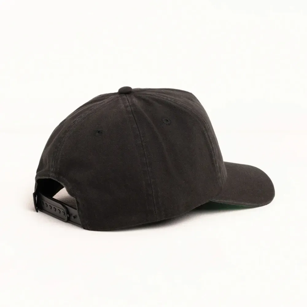 Boné Stussy Mid-Depth Big Stock Snapback Black - Droper