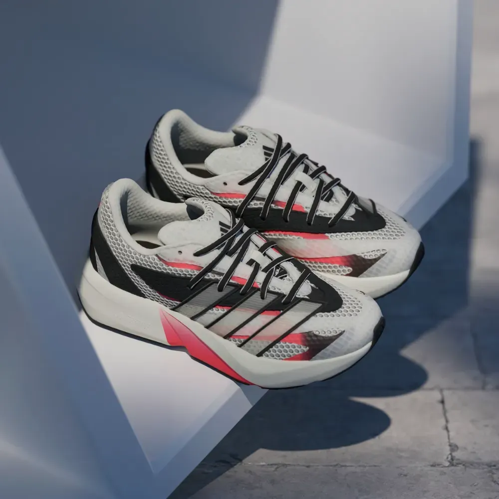 adidas Lightblaze Grey Off White Lucid Red - Droper
