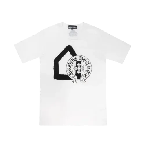 Comme des Garçons x Chrome Hearts Camiseta Slim White - Droper
