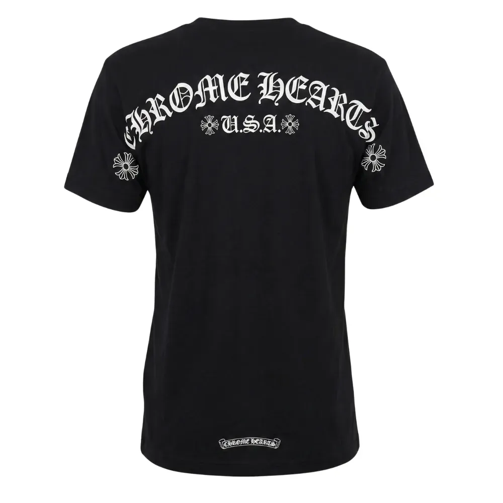 Camiseta Chrome Hearts USA Black - Droper