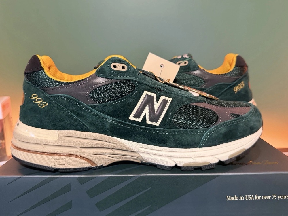 Aimé Leon Dore x New Balance 993 MiUSA Pine Grove — 40, Novo