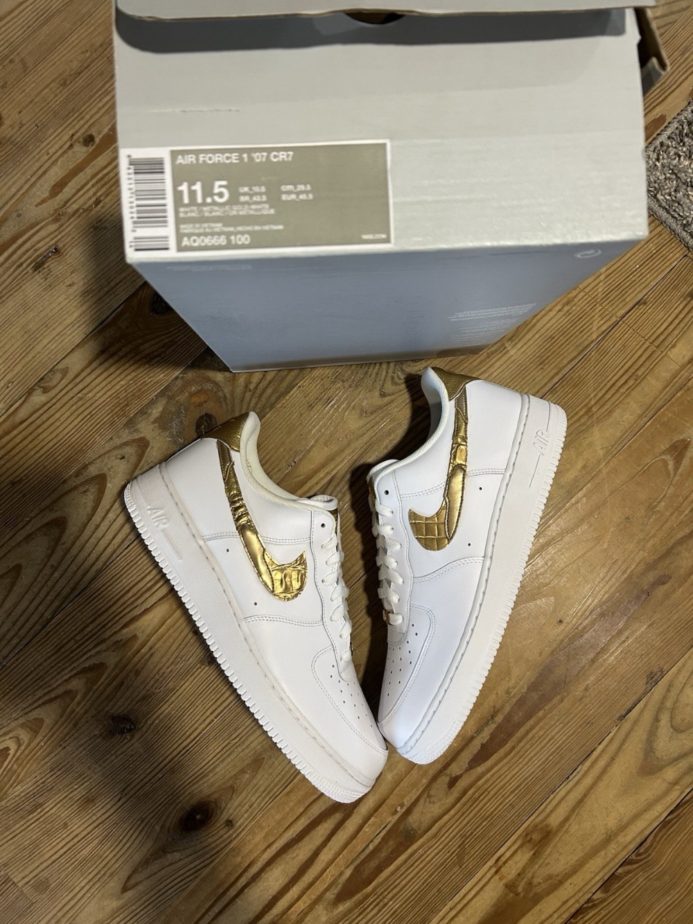 CR7 x Nike Air Force 1 Low Golden Patchwork — 42, Novo