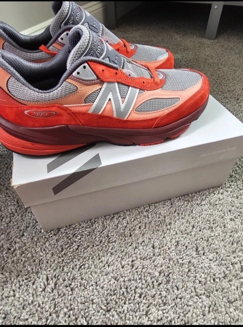 New Balance 990v6 MiUSA Community Red — 37 / 38 / 42, Novo