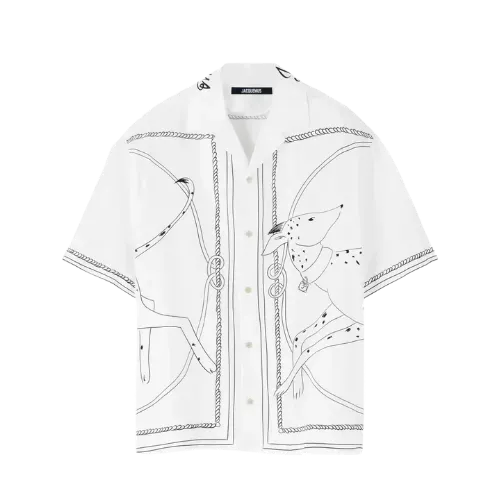 Camiseta Jacquemus The Gros Grain Logo Grey - Droper