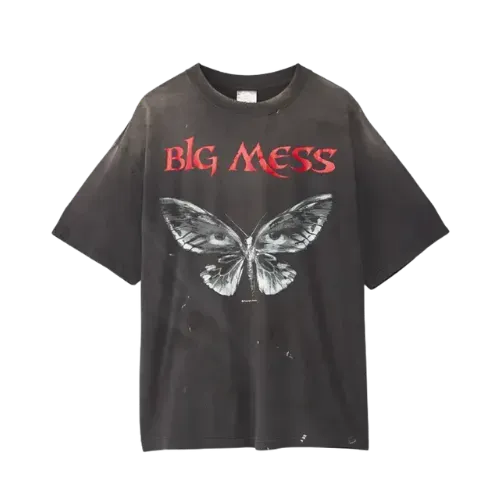 Camiseta Saint Mxxxxxx Big Mess Charcoal - Droper