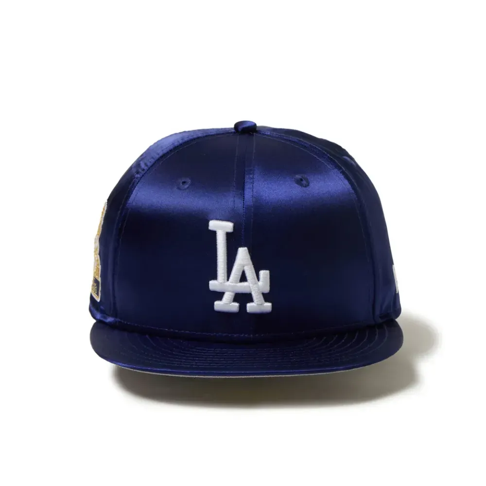 Boné New Era 59FIFTY Satin Los Angeles Dodgers Dark Royal - Droper