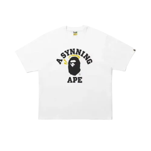 Spotify x Central Cee x BAPE Camiseta College Relaxed Fit White