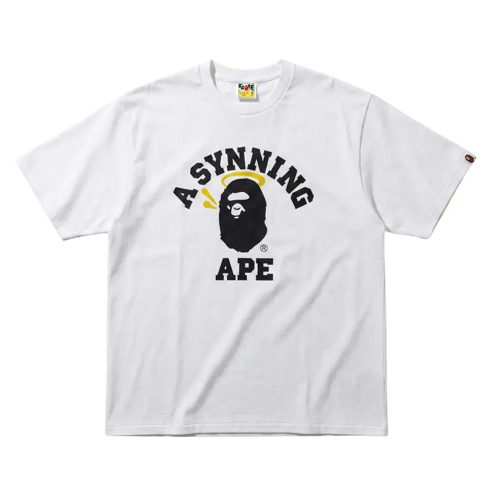 Spotify x Central Cee x BAPE Camiseta College Relaxed Fit White