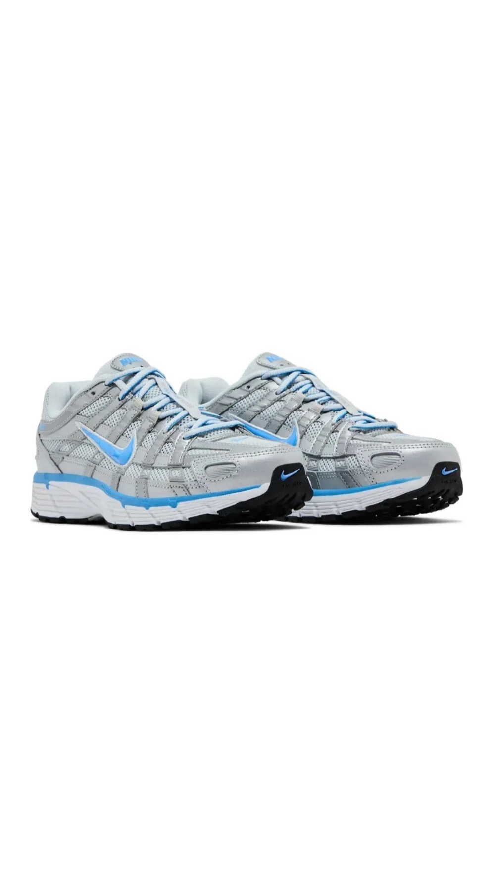 Nike P-6000 Metallic Platinum University Blue — 36 / 37 / 38 / 39 / 40 / 41 / 42 / 43, Novo