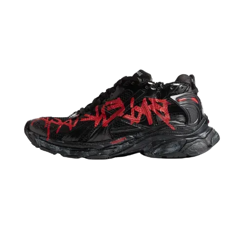 Balenciaga Runner Graffiti Black Red