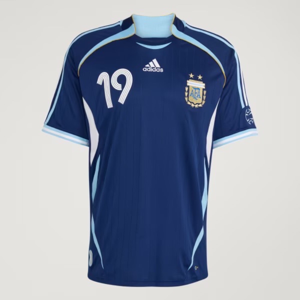 Camiseta adidas Argentina Away Jersey 2006 Messi Dark Blue — P / M / G / XXG / 3XG, Novo