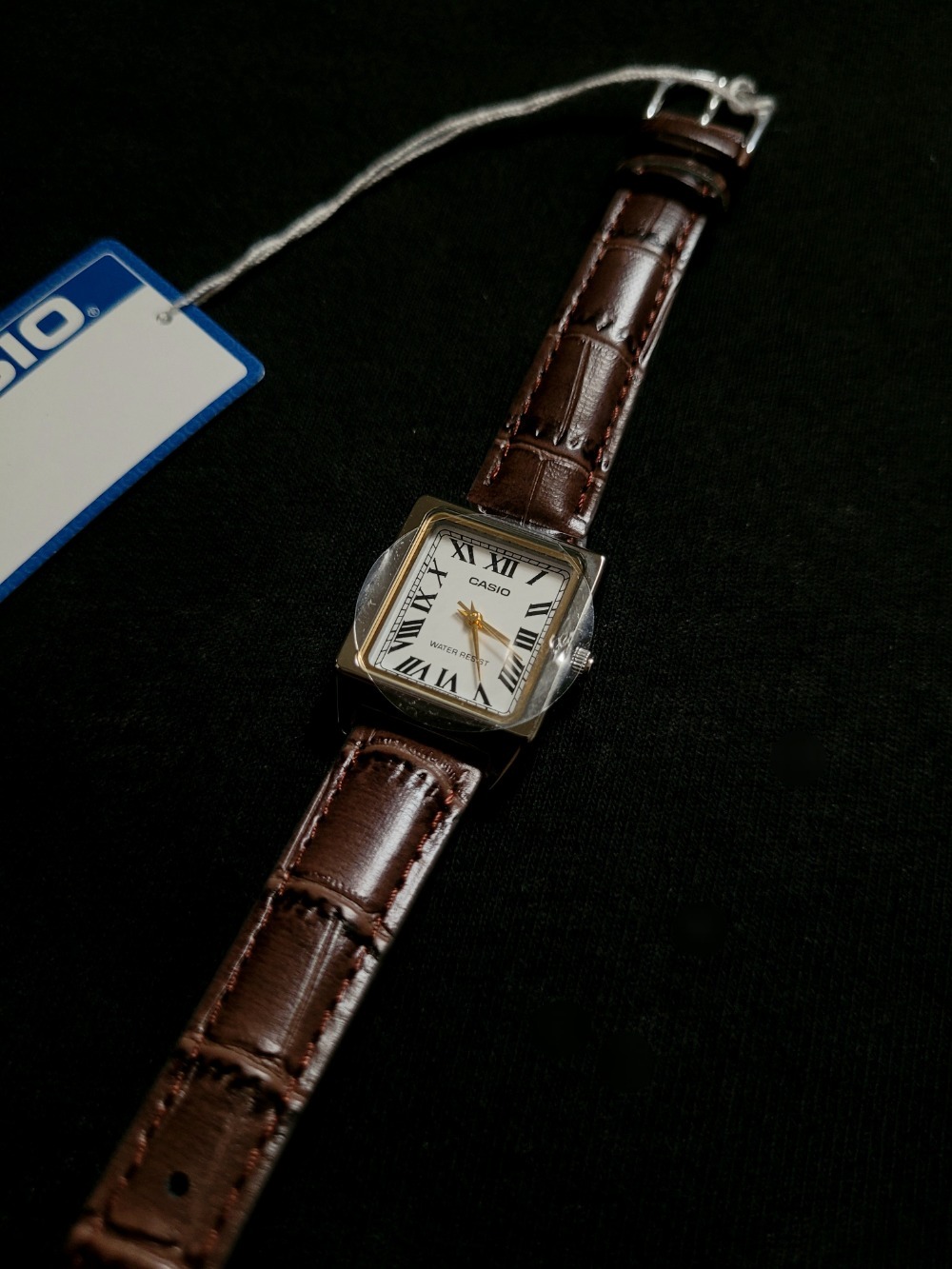 Relógio Casio Leather LTP-V007L-7B2 — Único, Novo