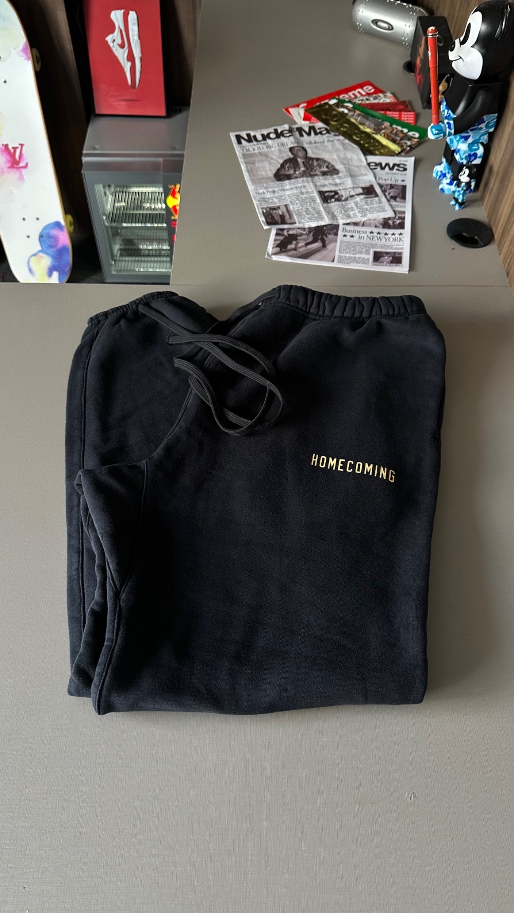 Calça Fear of God Essentials Heavy Fleece Black — M, Novo