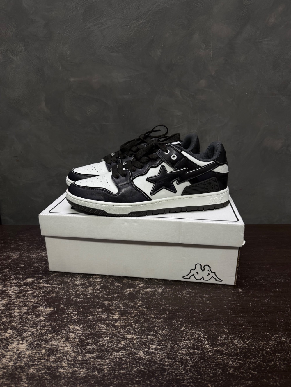 A Bathing Ape BAPE SK8 Sta Low Black White