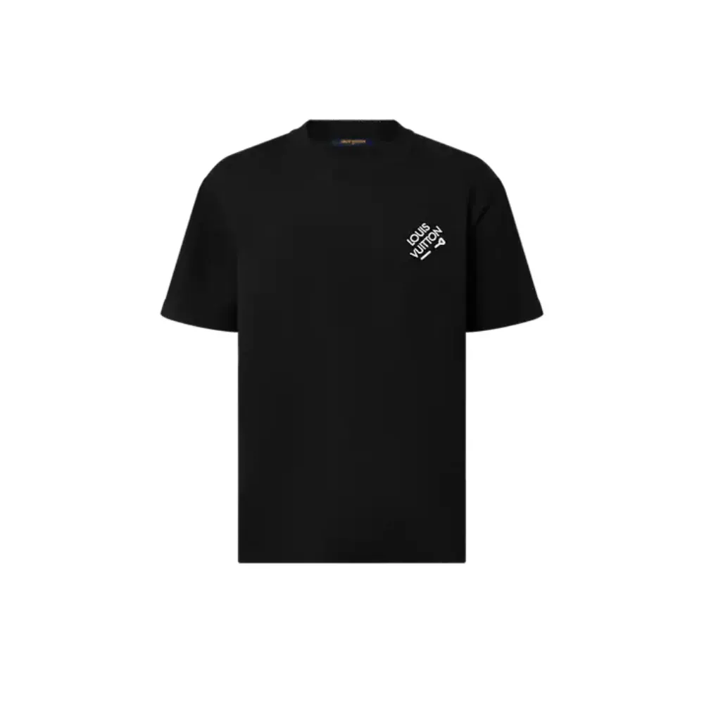 LOUIS VUITTON ブラック Tシャツ M Camiseta Louis Vuitton Signature Black - Droper