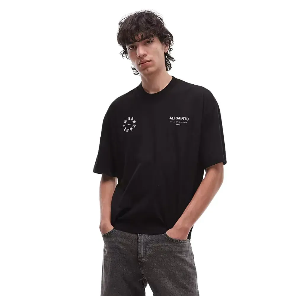 Camiseta AllSaints Kindred Washed black foto 1
