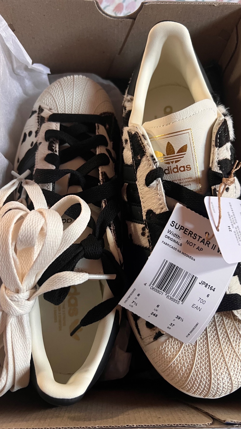 adidas Superstar Cow Print — 37, Novo
