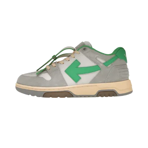 Off-White Out Of Office Low Tops Light Grey Green