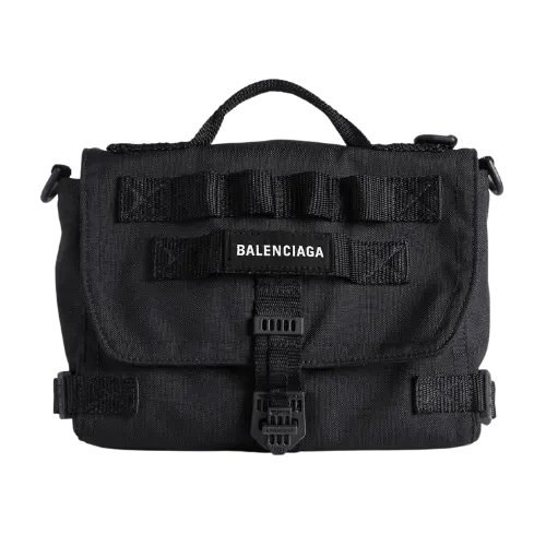 Bolsa Balenciaga Messenger Army Black - Droper