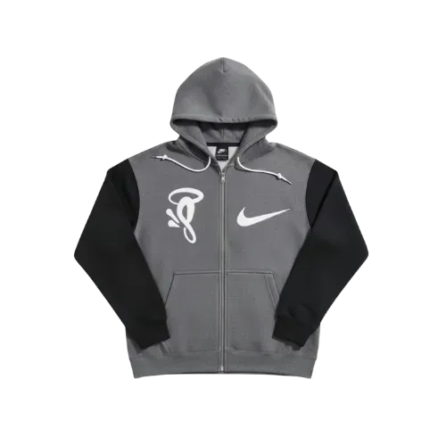 Syna World x Nike Jaqueta Solo Swoosh Fleece Full-Zip Grey - Droper