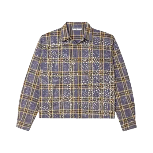 Camisa Vale Lives Forever Moonlight Flannel Blue Yellow