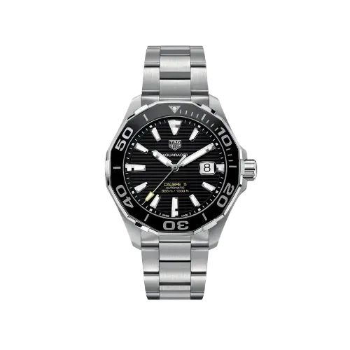 Relógio Tag Heuer Aquaracer Calibre 5 Automatic Silver Black 43mm
