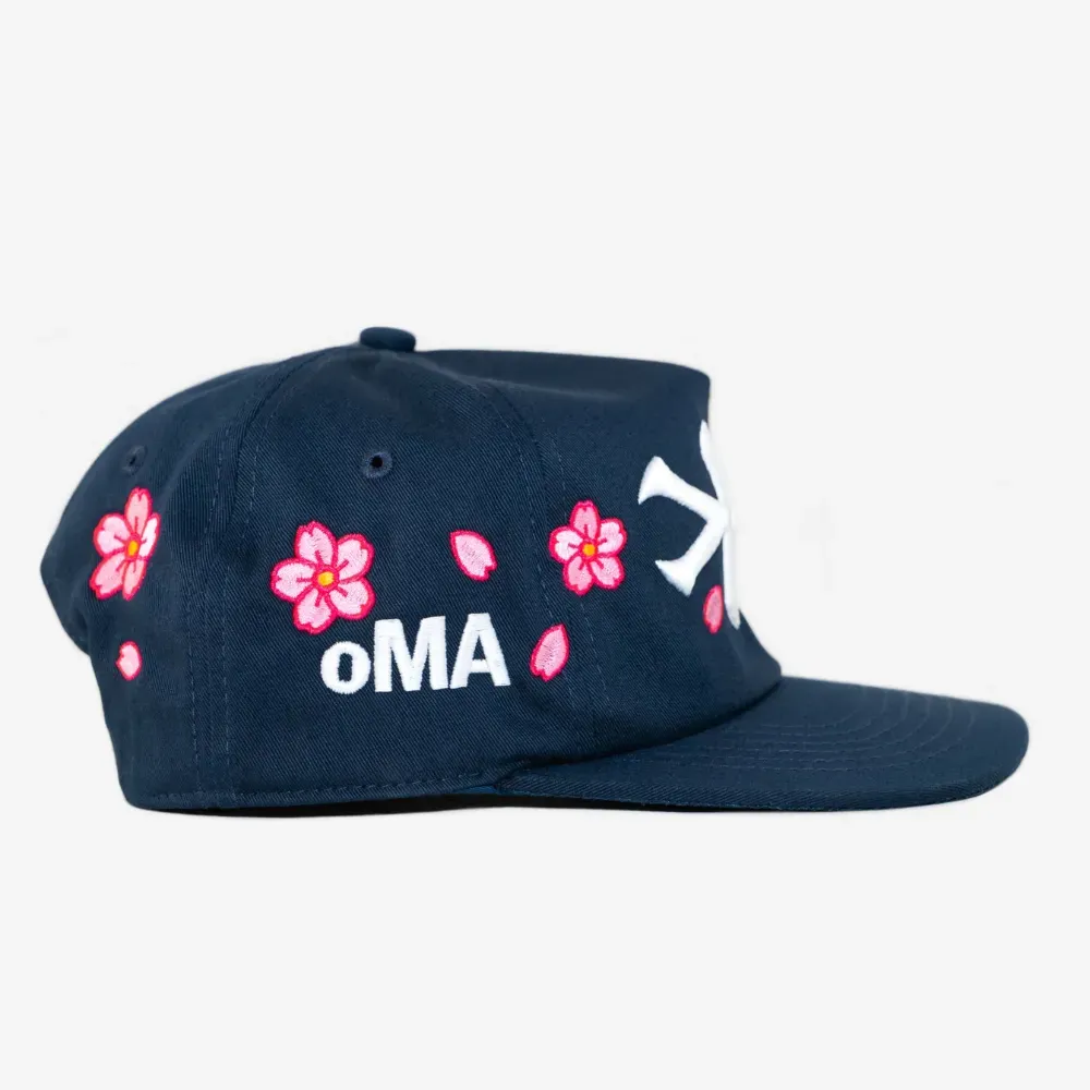 Boné oMA Studios NY CHerry Blossom Navy Blue - Droper