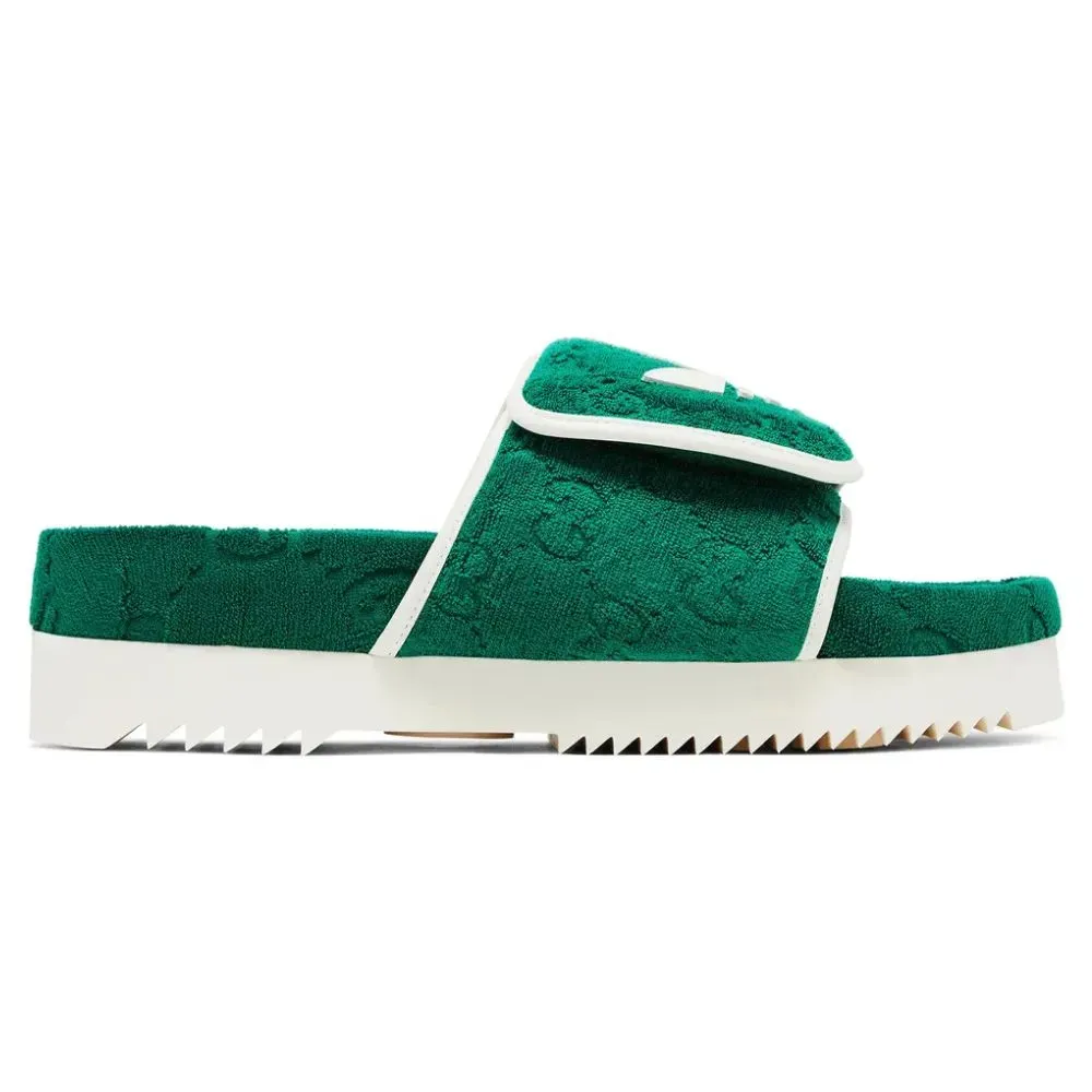 adidas x Gucci GG Platform Sandal Green - Droper