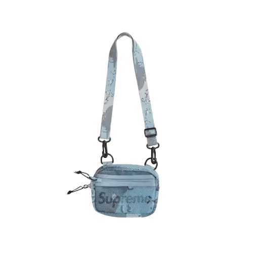 Shoulder Bag Supreme Small Blue Chocolate Chip Camo SS20