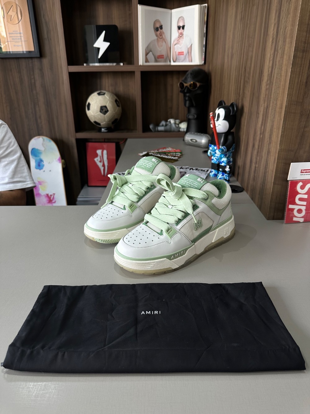 Amiri MA-1 White Mint — 44, Novo