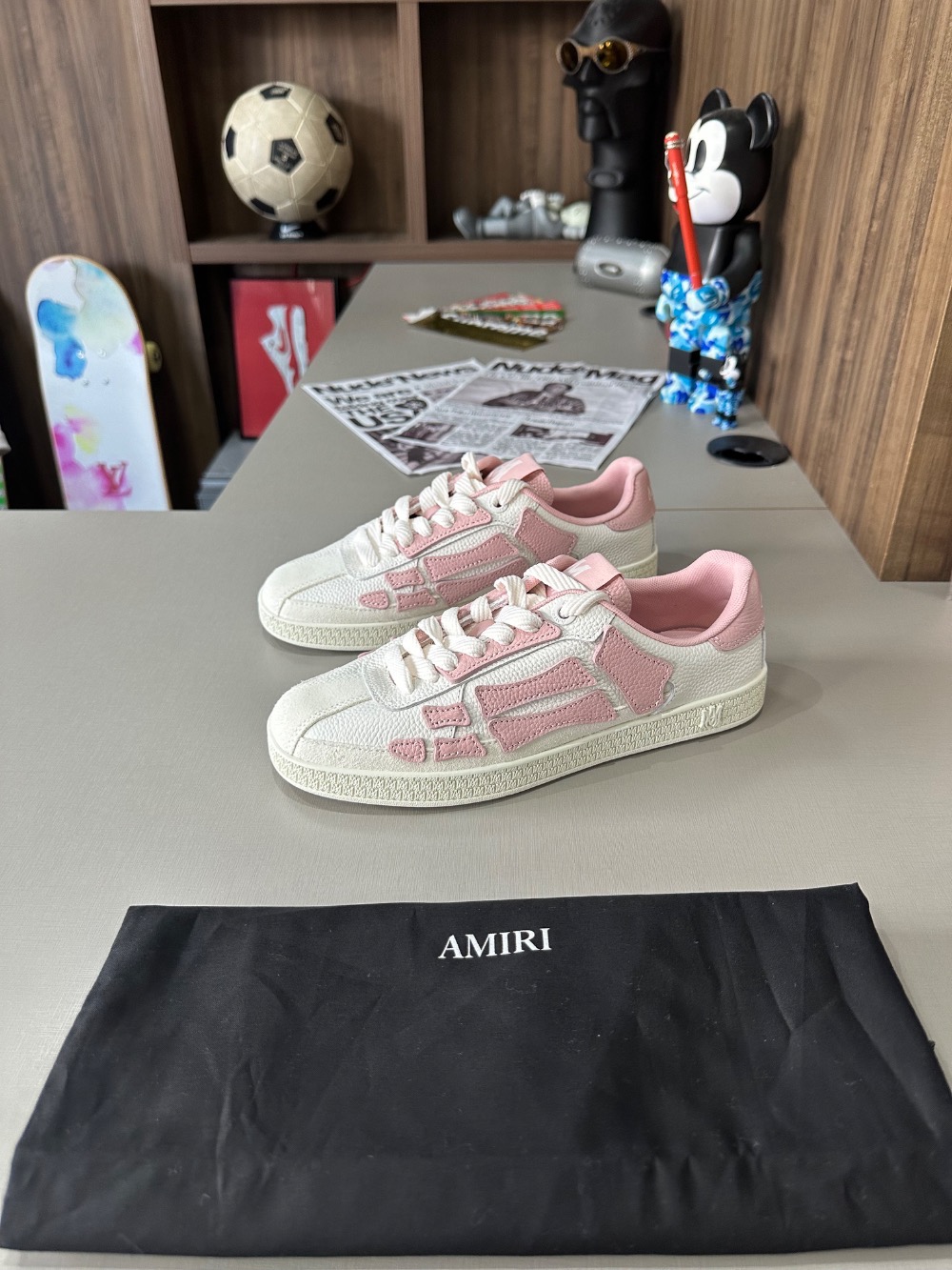 Amiri Pacific Bones Pink White — 36, Novo