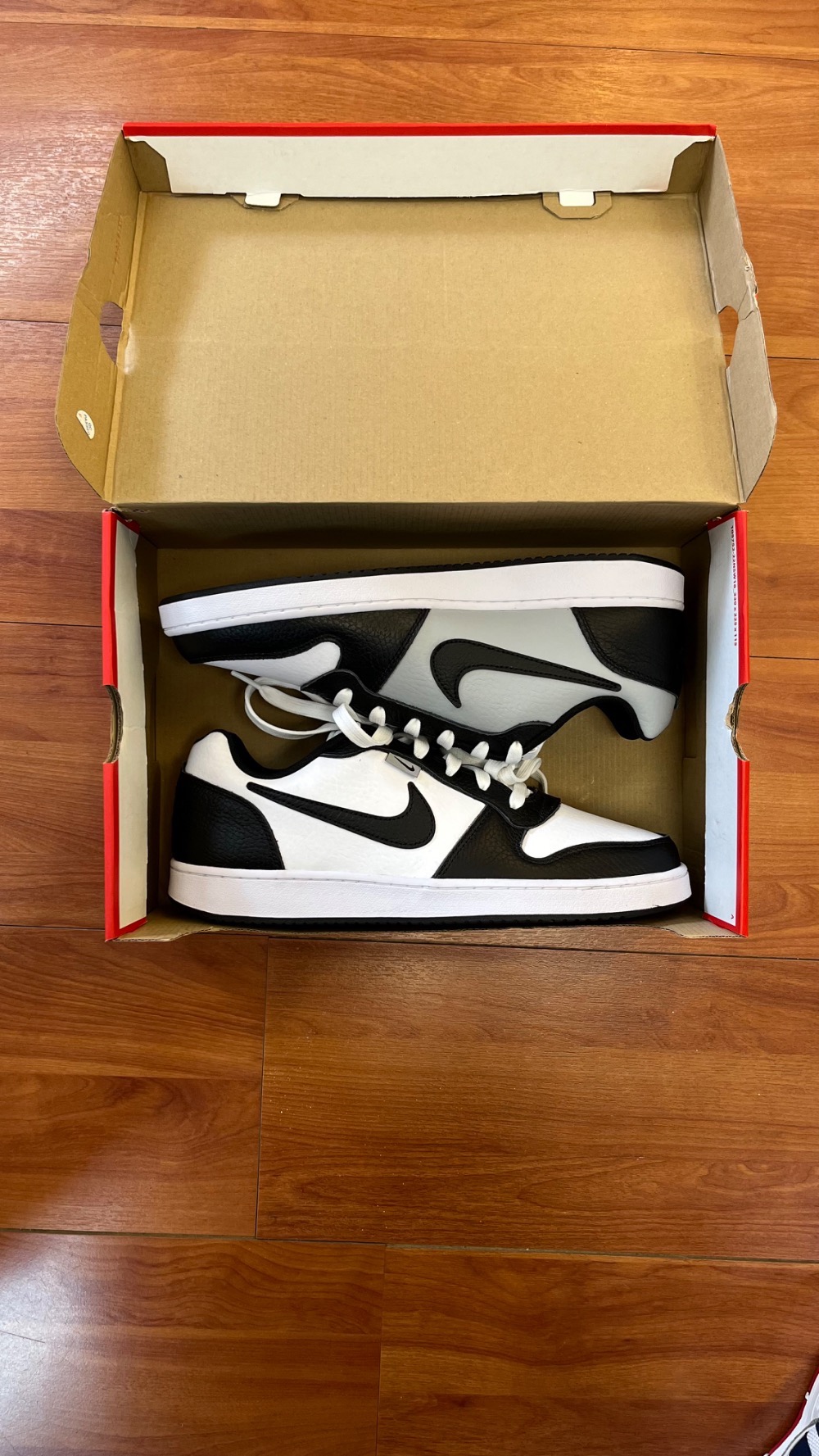 Nike Ebernon Low PRM White Black Wolf Grey — 43, Novo