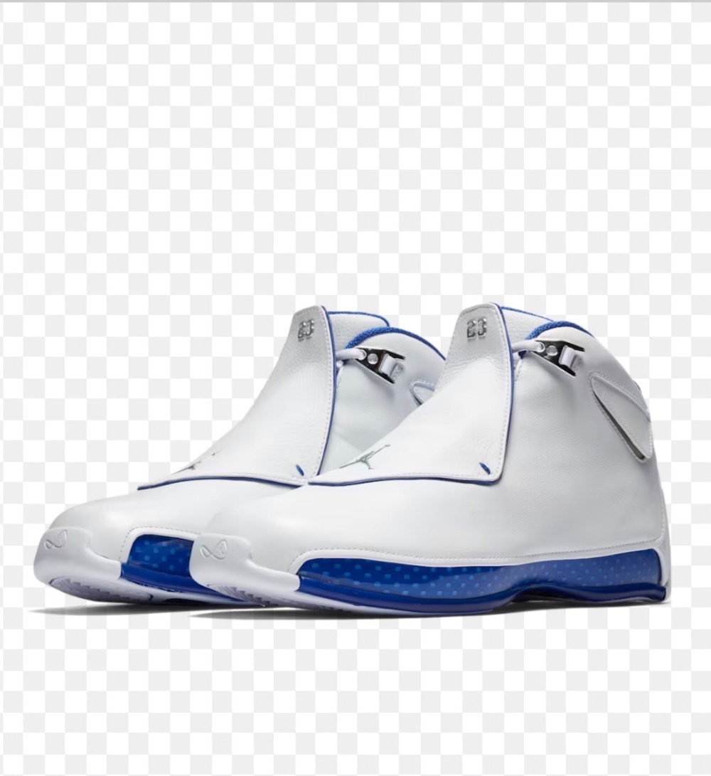 Air Jordan Vintage 18 White Blue