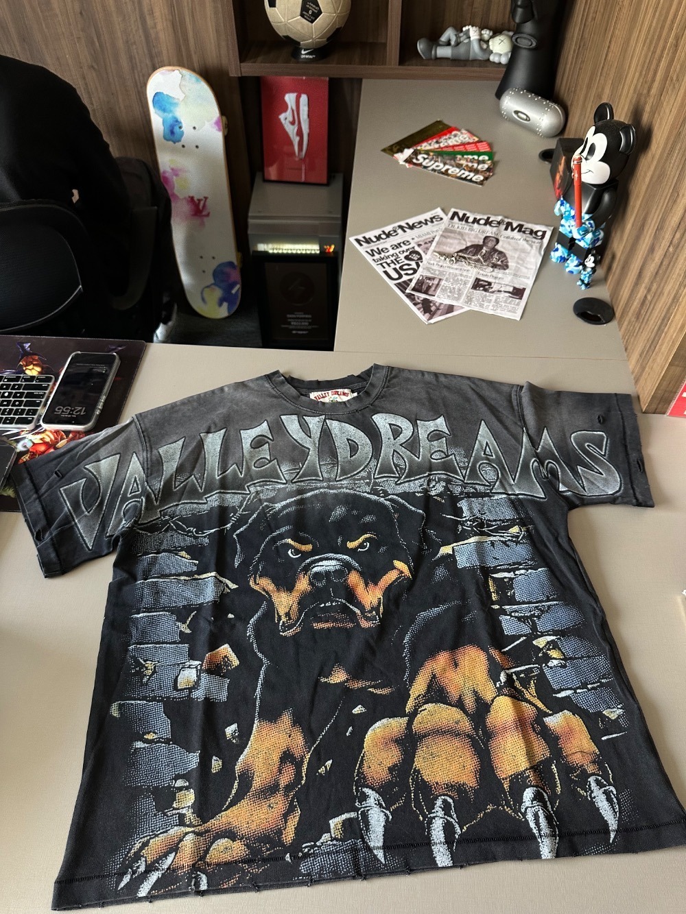 Camiseta Vale Lives Forever Rottweiler Big Black — XG, Novo