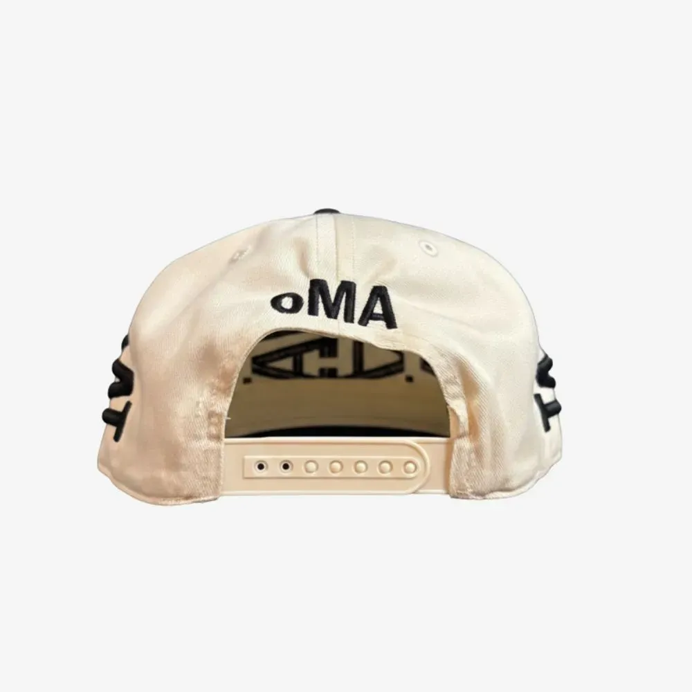 Imagem Boné oMA Studios LA LA Crown Cream Black