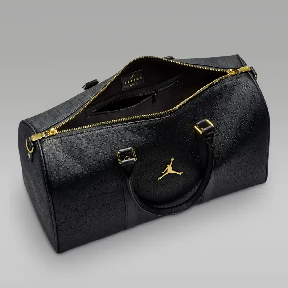 Bolsa Air Jordan Monogram Duffle Bag 25ml Black Gold - Droper