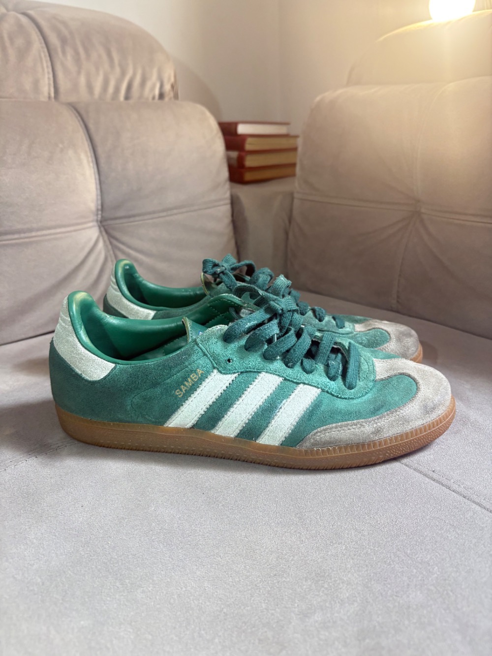 adidas Samba OG Collegiate Green Cloud White Gum — 40, Usado