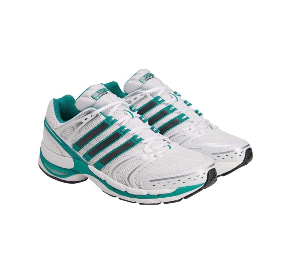 Sporty & Rich x adidas Adistar Control 5 Cloud White Carbon Pure Teal — 40, Novo