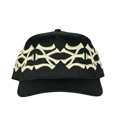 Boné oMA Studios NY Bones Distressed Triple Black - Droper