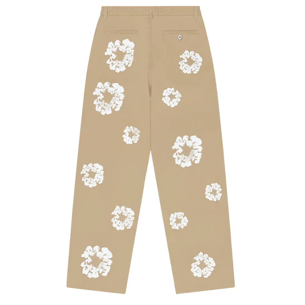 Calça Denim Tears Cotton Wreath Chino Khaki foto 1