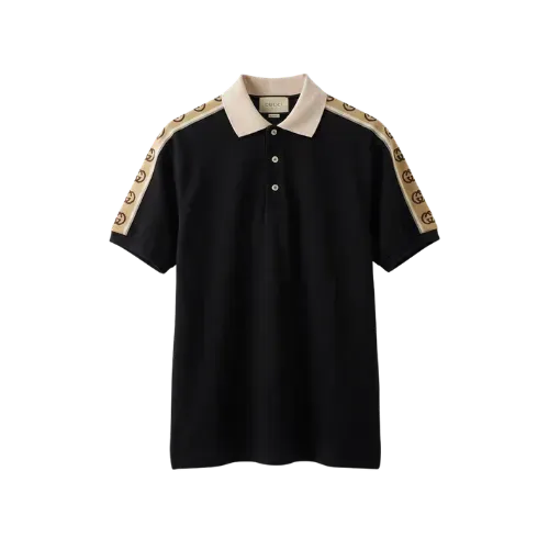Camiseta Gucci Polo Gola GG Black