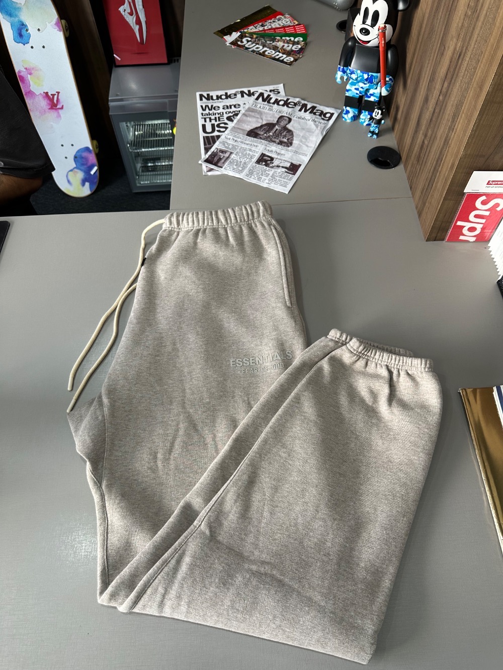 Calça Fear of God Essentials Core Heather — G, Novo