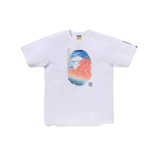 Ukiyo-E x BAPE Camiseta Ape Head 2 White