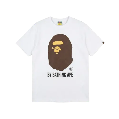 Camiseta BAPE Big Ape Head White Brown