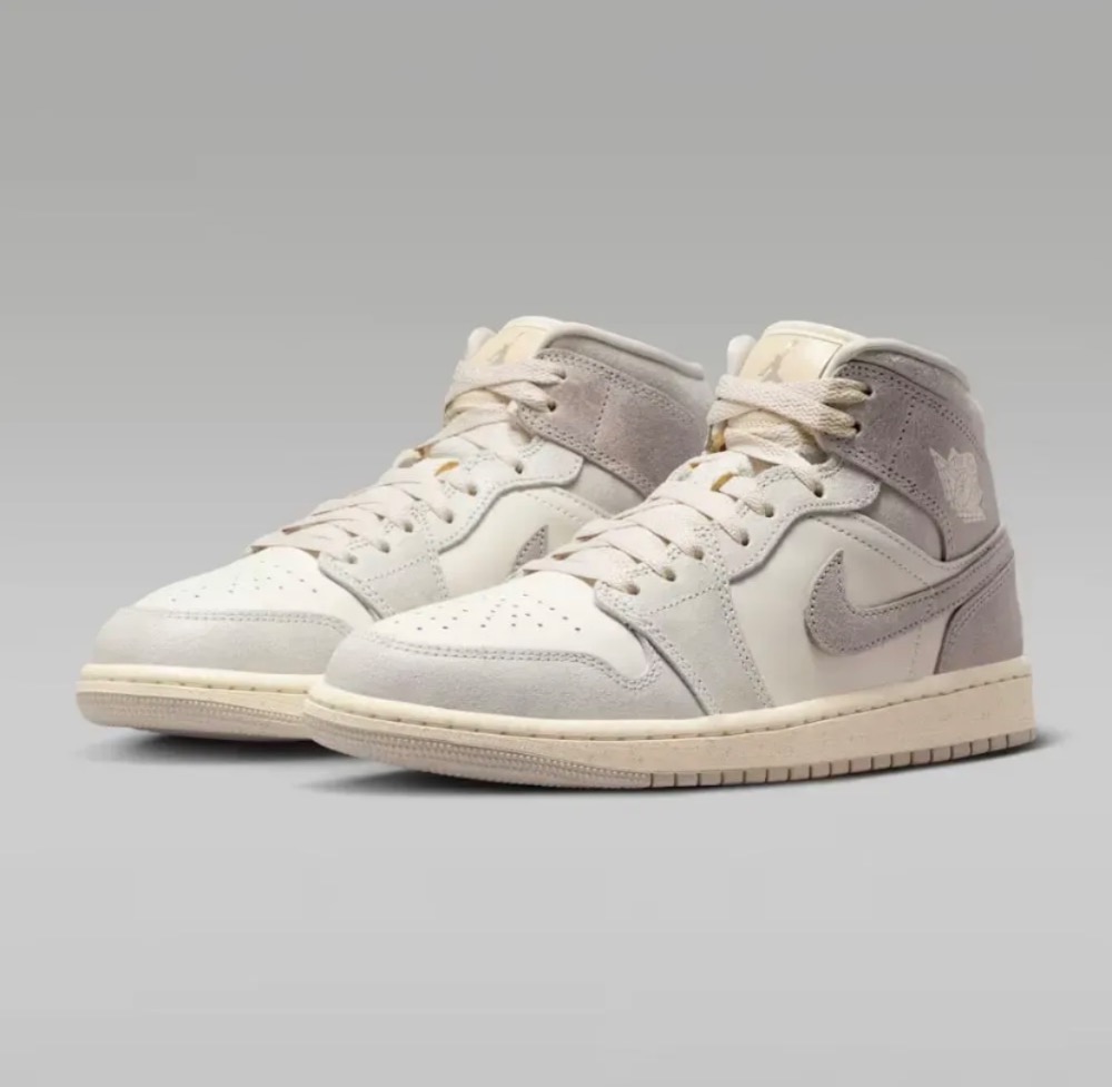 Air Jordan 1 Mid SE Grey — 37.5, Novo