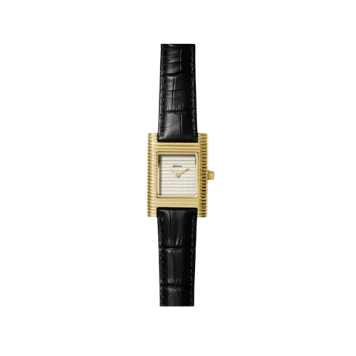 Relógio Laphont Melting Large Gold Strap Black Dial White - Droper