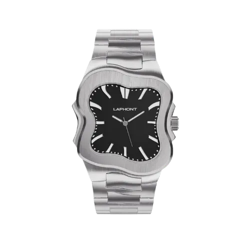 Relógio Laphont Argonaut Case Silver Dial Black - Droper