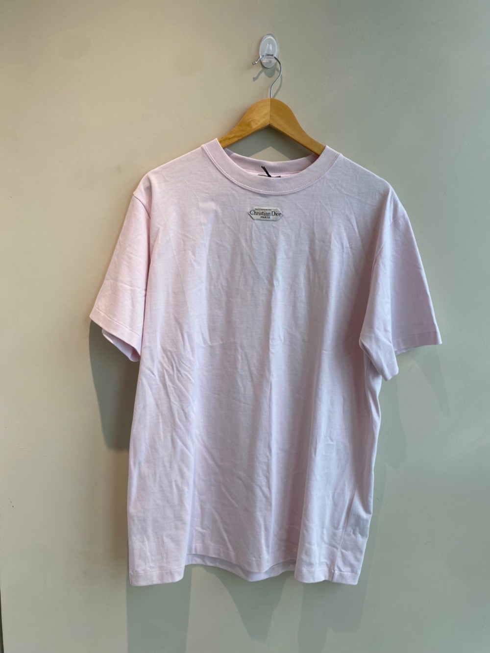 Camiseta Dior CD Paris Pink — M, Novo